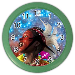 African Star Dreamer Color Wall Clocks