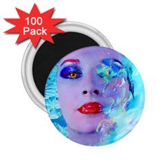 Swimming Into The Blue 2 25  Magnets (100 Pack) 