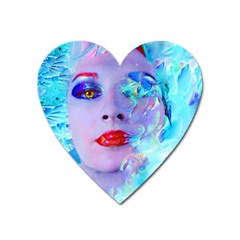 Swimming Into The Blue Heart Magnet