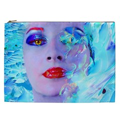 Swimming Into The Blue Cosmetic Bag (xxl)  by icarusismartdesigns