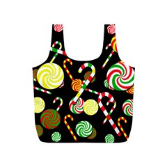 Xmas Candies  Full Print Recycle Bags (s)  by Valentinaart