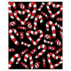 Christmas Candy Canes  Drawstring Bag (small) by BubbSnugg