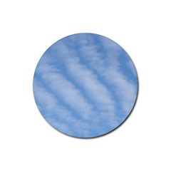 Wavy Clouds Rubber Round Coaster (4 pack) 