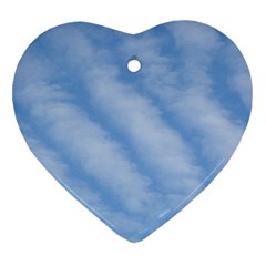 Wavy Clouds Heart Ornament (2 Sides) by GiftsbyNature