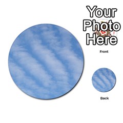 Wavy Clouds Multi-purpose Cards (round)  by GiftsbyNature