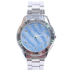 Wavy Clouds Stainless Steel Analogue Watch