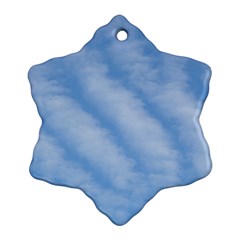 Wavy Clouds Ornament (snowflake)  by GiftsbyNature