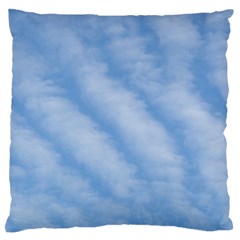 Wavy Clouds Large Flano Cushion Case (Two Sides)