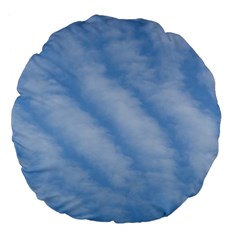 Wavy Clouds Large 18  Premium Flano Round Cushions