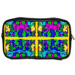 Shimmering Landscape Abstracte Toiletries Bags by pepitasart