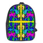 Shimmering Landscape Abstracte School Bags (XL)  Front