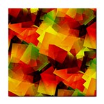 Indian Summer Cubes Tile Coasters Front