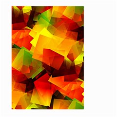 Indian Summer Cubes Large Garden Flag (two Sides) by designworld65