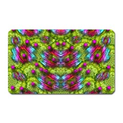 Freedom In Colors And Floral Magnet (rectangular) by pepitasart