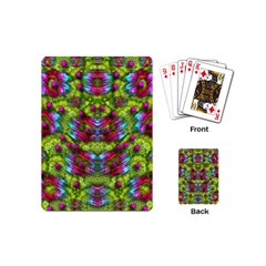 Freedom In Colors And Floral Playing Cards (mini)  by pepitasart