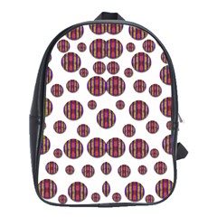 Shimmering Polka Dots School Bags (xl)  by pepitasart