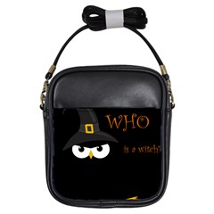 Who Is A Witch? Girls Sling Bags by Valentinaart