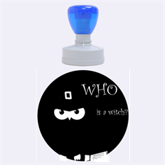 Who Is A Witch? Rubber Round Stamps (large) by Valentinaart