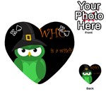 Who is a witch? - green Playing Cards 54 (Heart)  Front - SpadeK