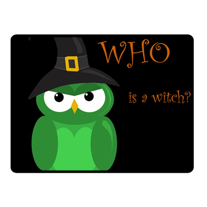 Who is a witch? - green Double Sided Fleece Blanket (Small) 