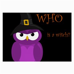 Who Is A Witch? - Purple Large Glasses Cloth