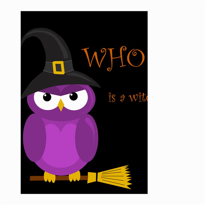 Who is a witch? - purple Small Garden Flag (Two Sides)