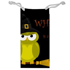 Who Is A Witch? - Yellow Jewelry Bags by Valentinaart