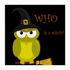 Who Is A Witch? - Yellow Medium Glasses Cloth (2-side) by Valentinaart