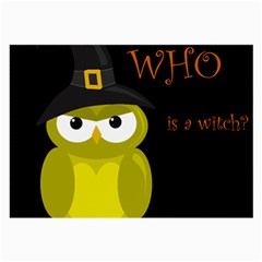 Who Is A Witch? - Yellow Large Glasses Cloth