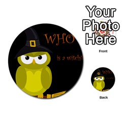 Who Is A Witch? - Yellow Multi-purpose Cards (round)  by Valentinaart