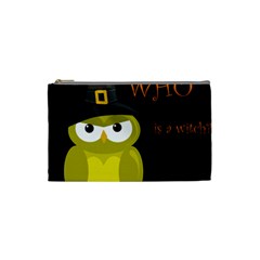 Who Is A Witch? - Yellow Cosmetic Bag (small)  by Valentinaart