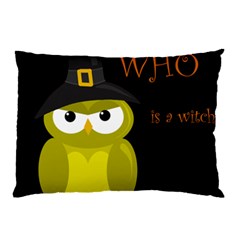 Who Is A Witch? - Yellow Pillow Case (two Sides) by Valentinaart