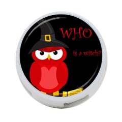 Who Is A Witch? - Red 4-port Usb Hub (one Side) by Valentinaart