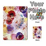 Watercolor Spring Flowers Background Multi-purpose Cards (Rectangle)  Back 24