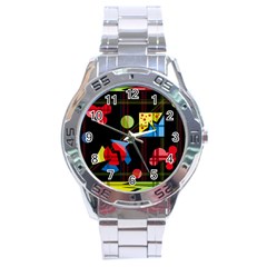 Playful Day Stainless Steel Analogue Watch by Valentinaart