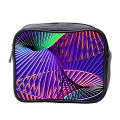 Colorful Rainbow Helix Mini Toiletries Bag 2-side by designworld65