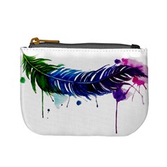 Watery Feather Mini Coin Purses