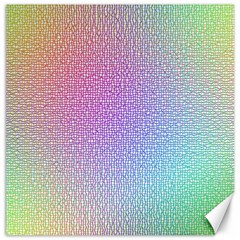 Rainbow Colorful Grid Canvas 16  X 16   by designworld65