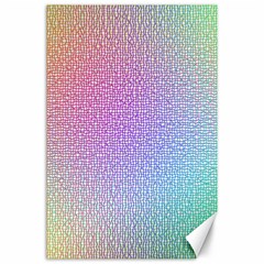 Rainbow Colorful Grid Canvas 24  x 36 