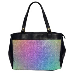 Rainbow Colorful Grid Office Handbags by designworld65