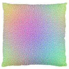 Rainbow Colorful Grid Standard Flano Cushion Case (one Side) by designworld65