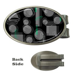 Come Down - Green Money Clips (oval) 