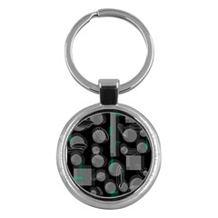 Come Down - Green Key Chains (round)  by Valentinaart