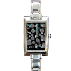 Come Down - Blue Rectangle Italian Charm Watch by Valentinaart