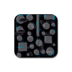 Come Down - Blue Rubber Square Coaster (4 Pack)  by Valentinaart