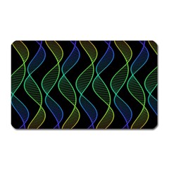 Rainbow Helix Black Magnet (rectangular) by designworld65