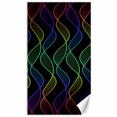 Rainbow Helix Black Canvas 40  X 72   by designworld65
