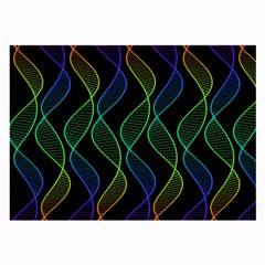 Rainbow Helix Black Large Glasses Cloth by designworld65