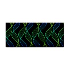 Rainbow Helix Black Hand Towel by designworld65