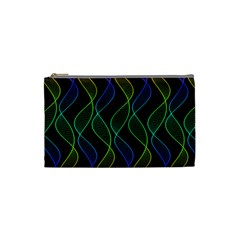 Rainbow Helix Black Cosmetic Bag (small)  by designworld65